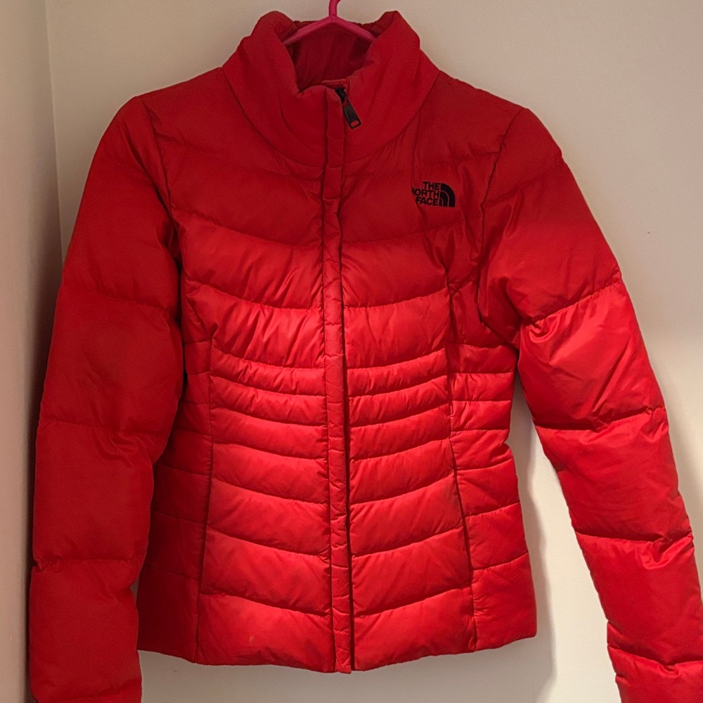 The North Face Women's Vibrant Red Puffer Jacket